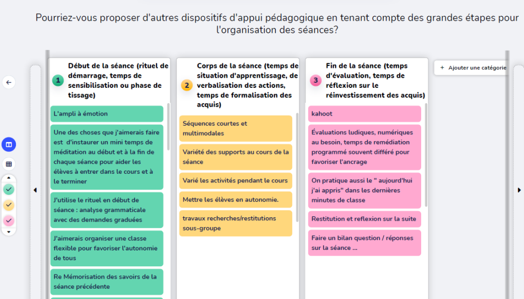 capture d'écran du Kahoot sur les autres dispositifs d'appui pédagogique